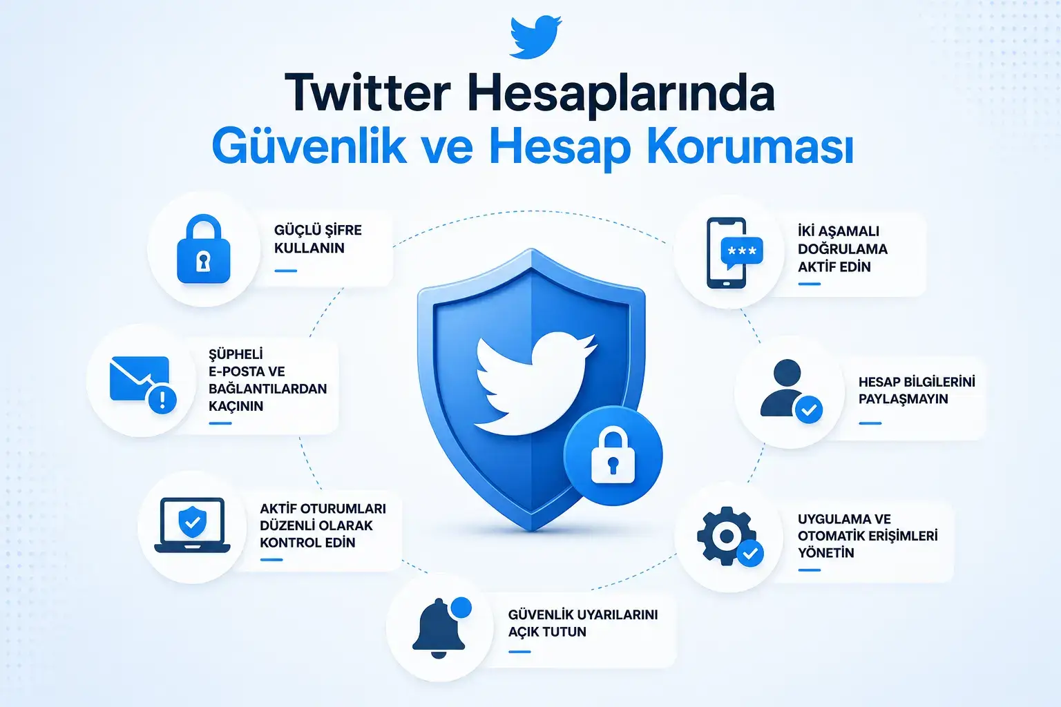 Twitter X hesaplarınızın korunması ve güvenliği
